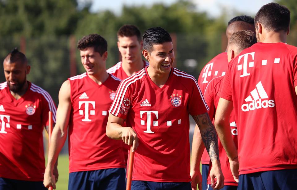 James Rodriguez gần như đã hòa nhập vào bầu không khí của đội bóng mới.