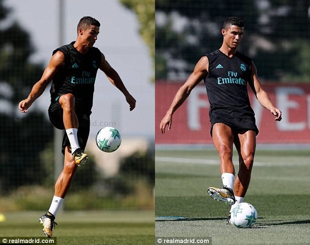 Như thường lệ, siêu sao người BĐN tập luyện khá sung sức.