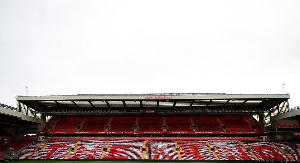 Các khán giả trên toàn thế giới sẽ được dịp chứng kiến khán đài mới ở trận đấu giữa Liverpool và Man Utd.