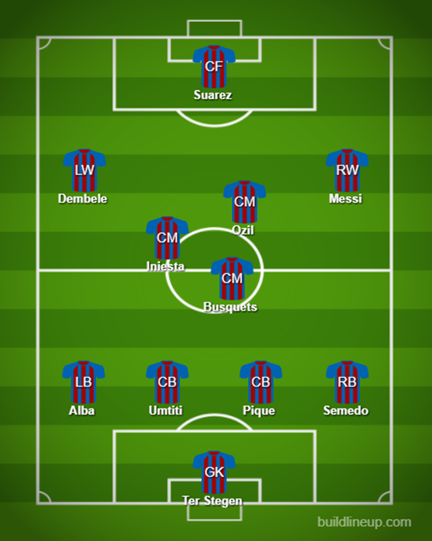 Ozil có thể đá như một số 10.