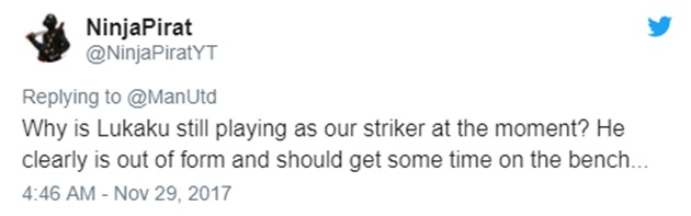 Tại sao Lukaku cứ mãi được ra sân thế? Cậu ấy đã đánh mất phong độ và nên ngồi trên ghế dự bị.