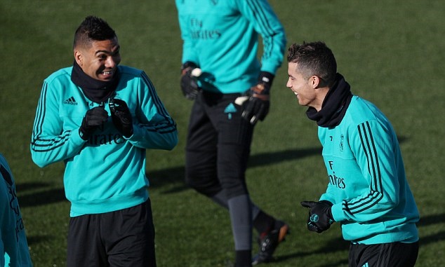 Nụ cười luôn thường trực trên môi của Ronaldo.