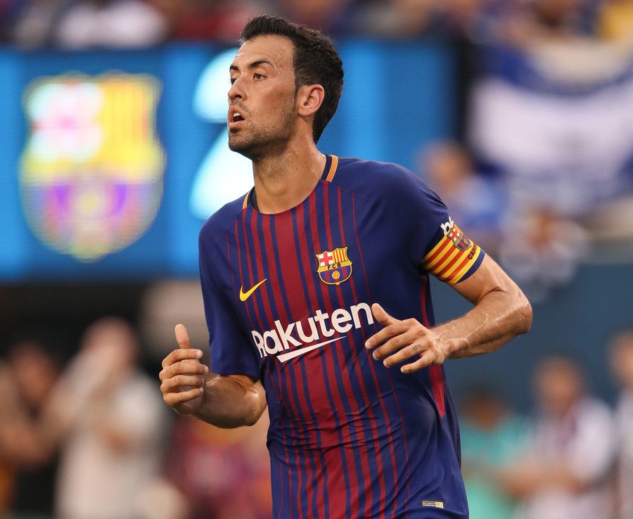 Tiền vệ trung tâm Sergio Busquets.