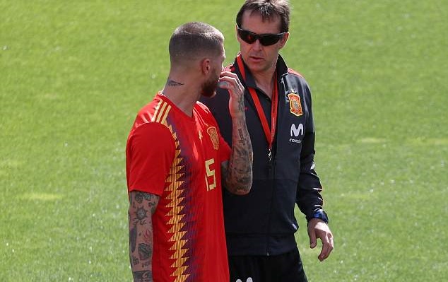 Ramos xử đẹp luôn Costa trên sân tập Tây Ban Nha - Bóng Đá