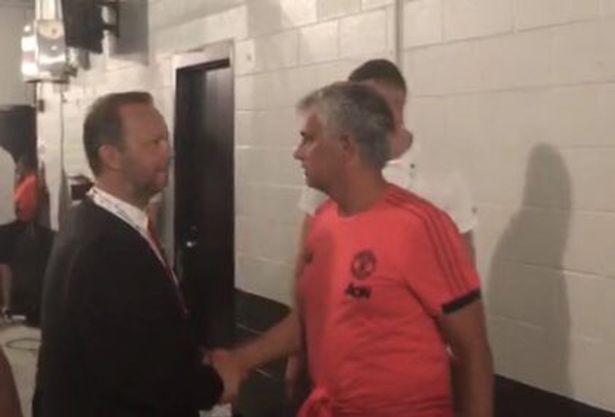 Woodward gặp gỡ Mourinho.