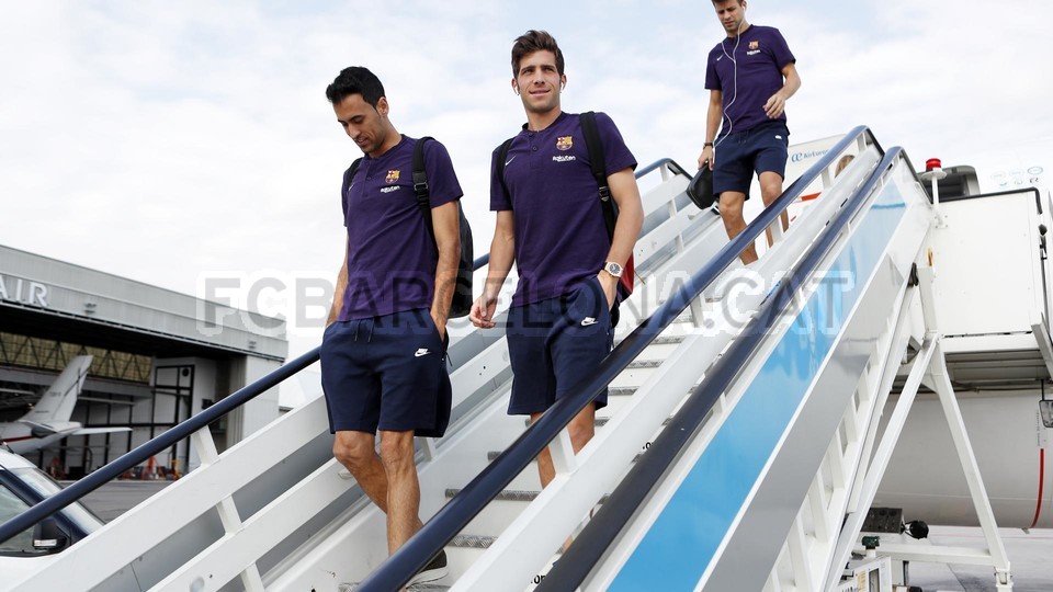 Dàn sao Barcelona đã có mặt ở thủ đô Madrid - Bóng Đá