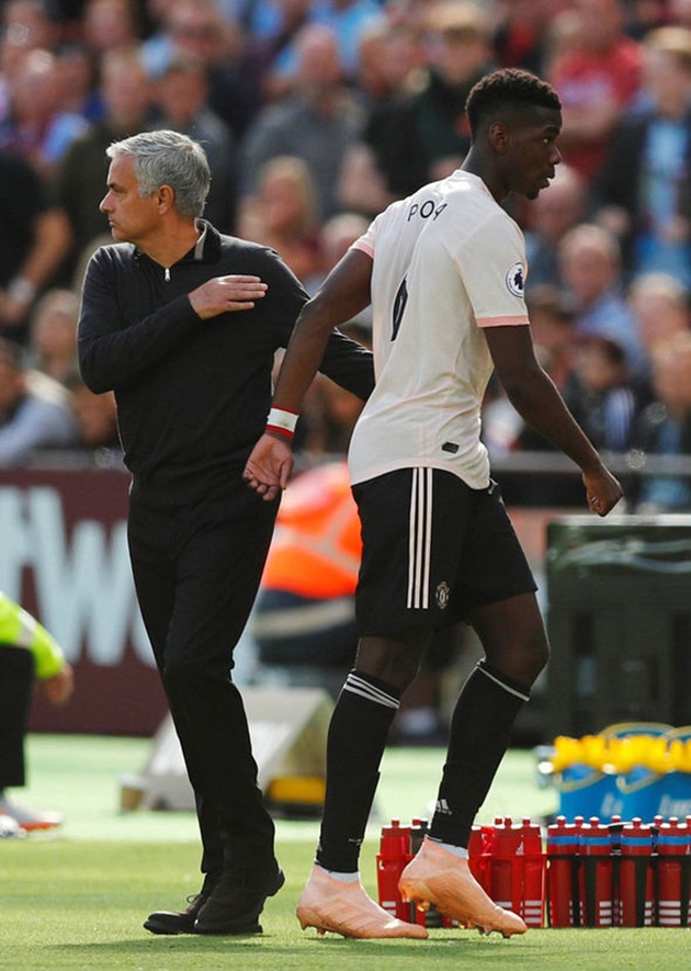 Cận cảnh: Rời sân, Pogba không thèm nhìn mặt Mourinho - Bóng Đá