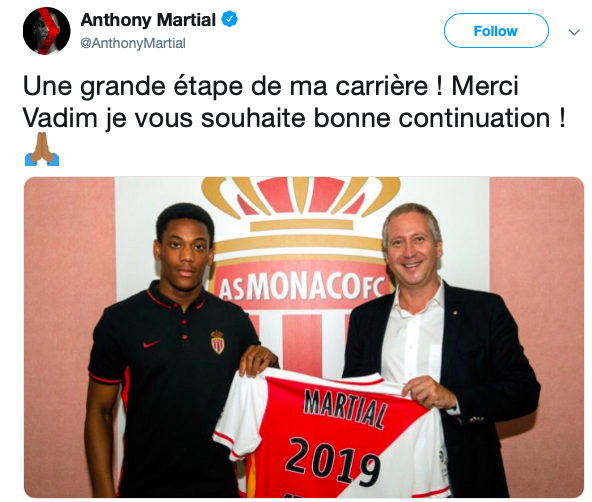 CĐV Man United lầm tưởng Man United trở lại AS Monaco.