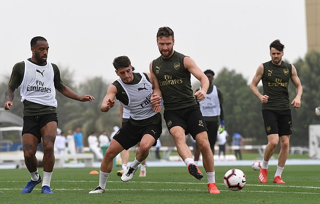 Ảnh Arsenal tập luyện - Bóng Đá