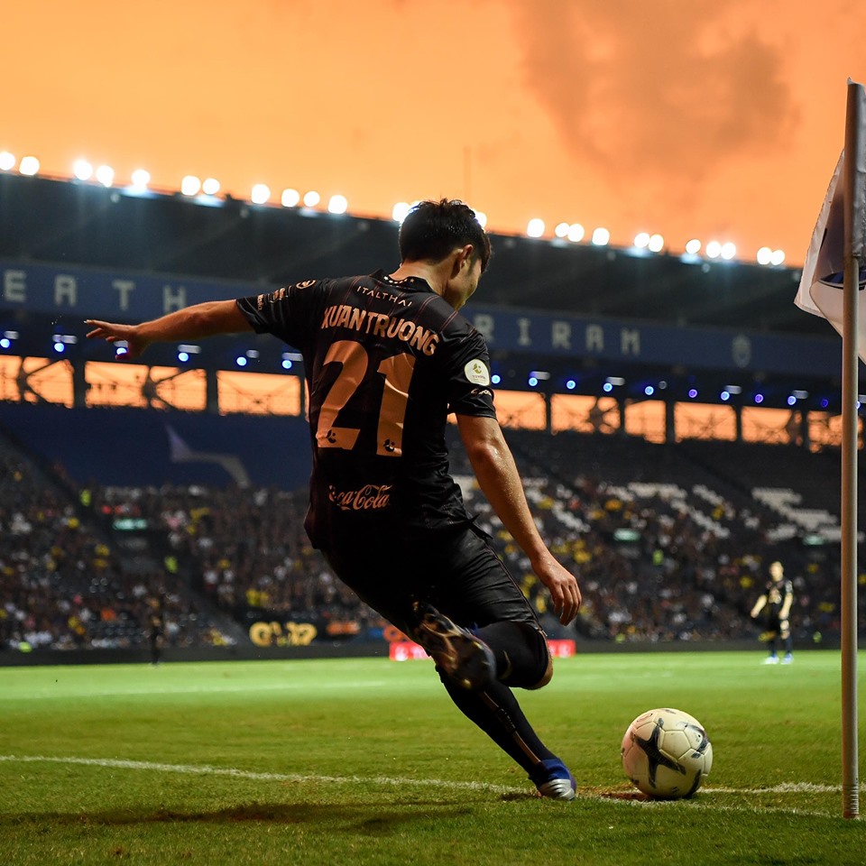 Xuân Trường tạo dấu ấn đậm nét lên lối chơi của Buriram United ở trận đấu này.