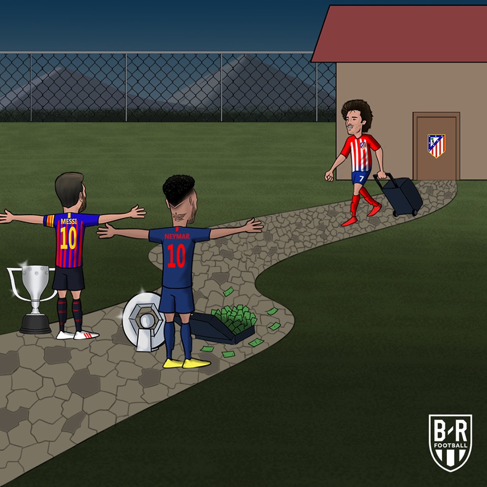 Antoine Griezmann đã chính thức nói lời chào tạm biệt Atletico Madrid. Điểm đến tiếp theo của Griezmann có thể là Barcelona hoặc PSG.