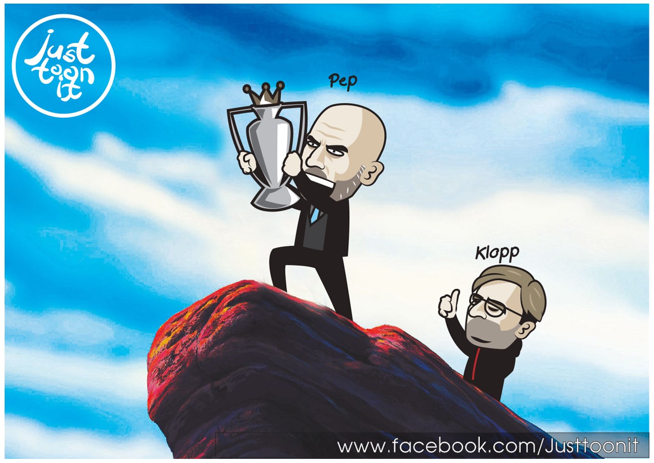 HLV Pep Guardiola đưa Man City lên ngôi vô địch Premier League với 98 điểm. Liverpool về nhì với 1 điểm kém hơn nhưng thầy trò HLV Jurgen Klopp xứng đáng nhận được những lời khen ngợi.