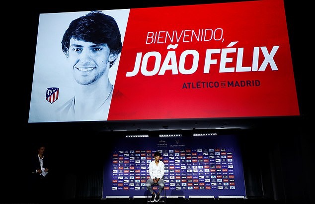 Felix officially unveiled as an Atletico player as new boy enjoys first training session after huge £114m move from Benfica - Bóng Đá