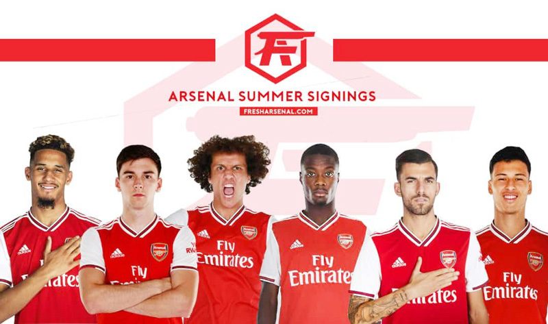 Các tân binh của Arsenal.