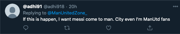 Nếu thương vụ xảy ra, tôi muốn Lionel Messi tới Man City, dù là fan của Man United.