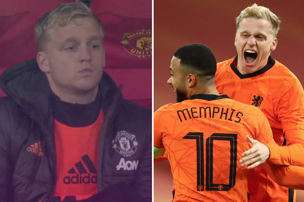 2 trận liên tiếp, Van de Beek đều ghi bàn cho Hà Lan. Đó là điều trái ngược với hình ảnh đầy thất vọng trong màu áo Man United.