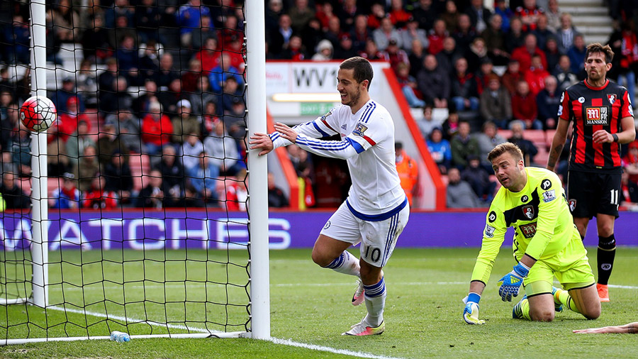 Hazard vừa ghi bàn đầu tiên ở Premier League mùa này.