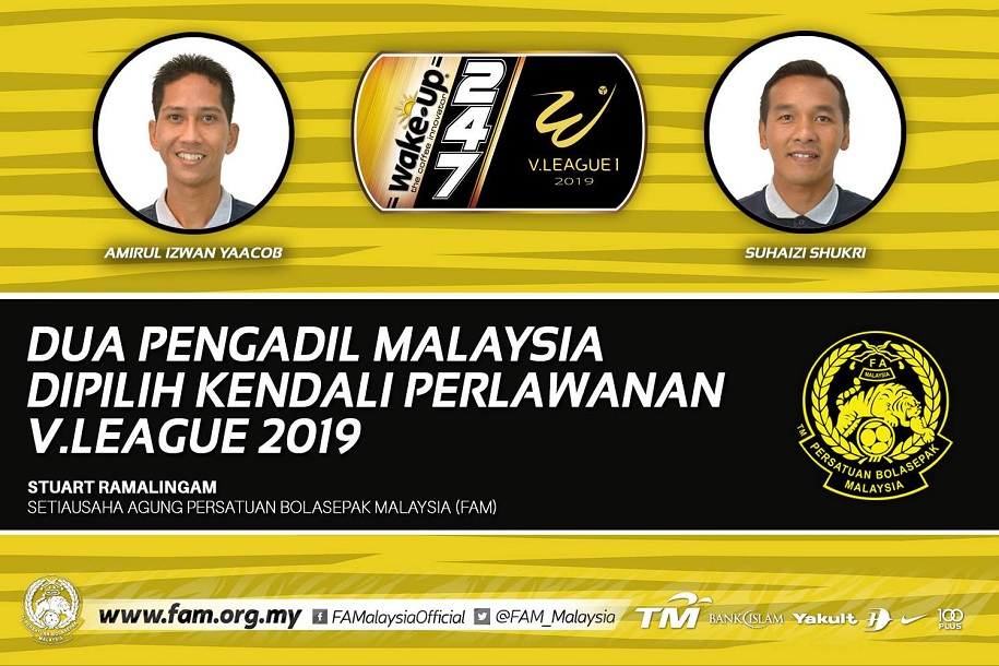 Hai trọng tài Malaysia được
