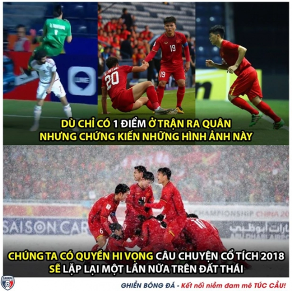 Cười vỡ bụng với loạt ảnh chế sau trận hoà của U23 Việt Nam với UAE - Bóng Đá