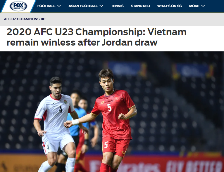 Báo châu Á chỉ ra cái tên xuất sắc nhất U23 Việt Nam trận hoà Jordan - Bóng Đá