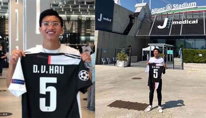 Đoàn Văn Hậu khiến NHM ngỡ ngàng với bức ảnh cùng chiếc áo Juventus - Bóng Đá