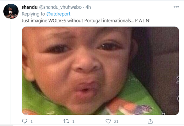 "Hãy tưởng tượng Wolverhampton sẽ như thế nào khi không có các tuyển thủ Bồ Đào Nha... đau đớn!"