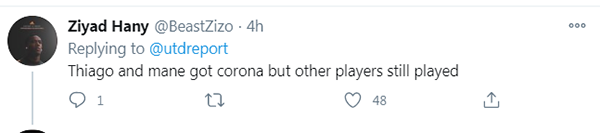 "Thiago và Mane dính COVID-19 nhưng các cầu thủ còn lại vẫn chiến đấu."