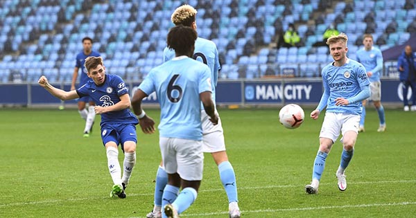 Gilmour ghi bàn vào lưới U23 Man City.
