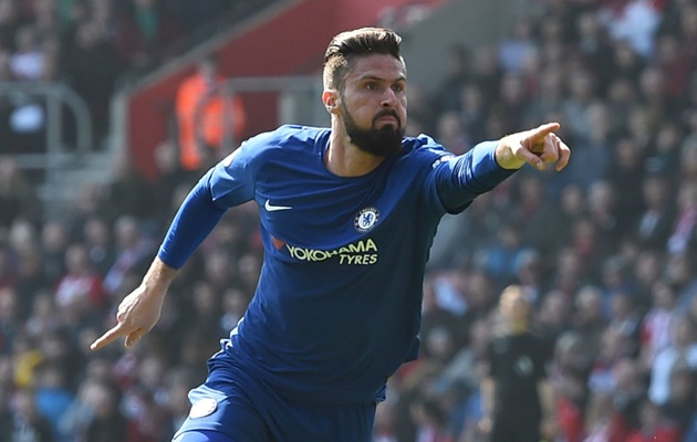 Olivier Giroud quyết tâm ở lại Chelsea.