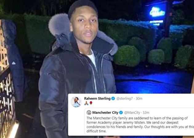 Manchester City have paid tribute to former youth-team player Jeremy Wisten following his death at the age of 17. - Bóng Đá