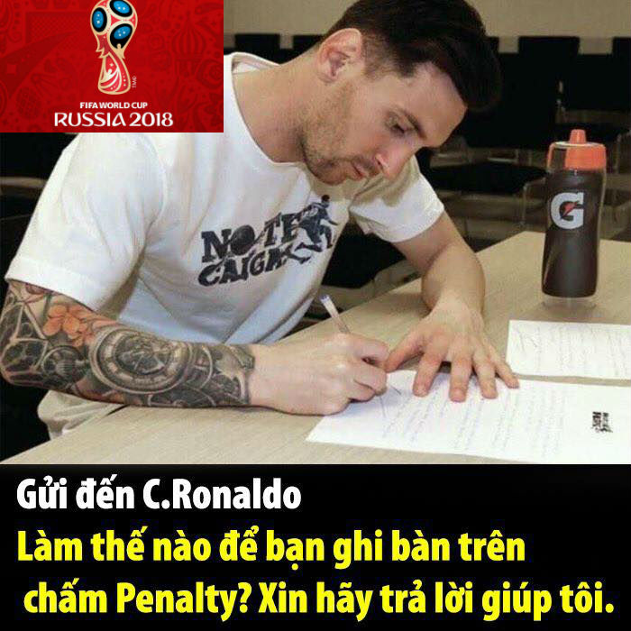 Ảnh chế Messi hỏng penalty: Ronaldo cười vỡ vụng, xuất hiện “Miss Pen” - Bóng Đá