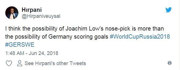 HLV Loew lại gây bão với màn cậy, ăn rỉ mũi trong trận gặp Thụy Điển - Bóng Đá