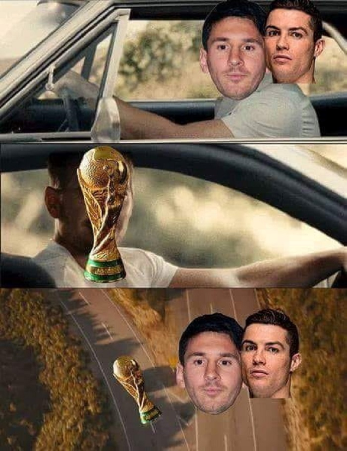 Chiếc cúp vàng thế giới không còn chung lối với Messi và Ronaldo.