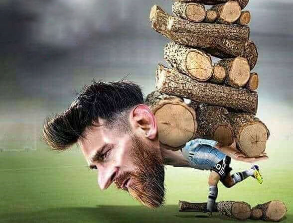 Dù rất cố gắng, nhưng một mình Messi không thể gánh được cả đội đang có phong độ đi xuống. Tất cả chỉ như những khúc gỗ: lười di chuyển, kém chính xác.