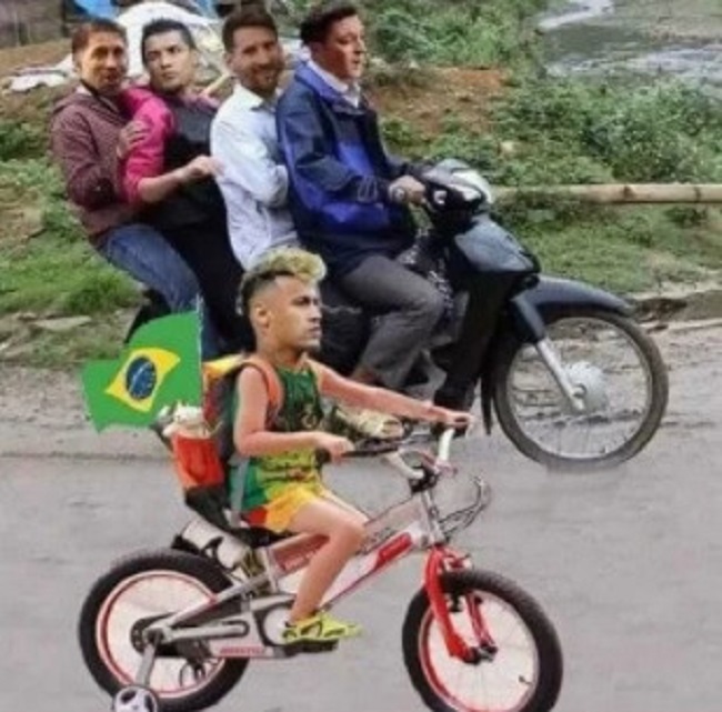 Bị loại, Brazil và Neymar thành đề tài chế ảnh trên mạng xã hội - Bóng Đá