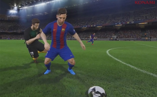 Messi trong sân cỏ 'ảo'. Ảnh: Internet.