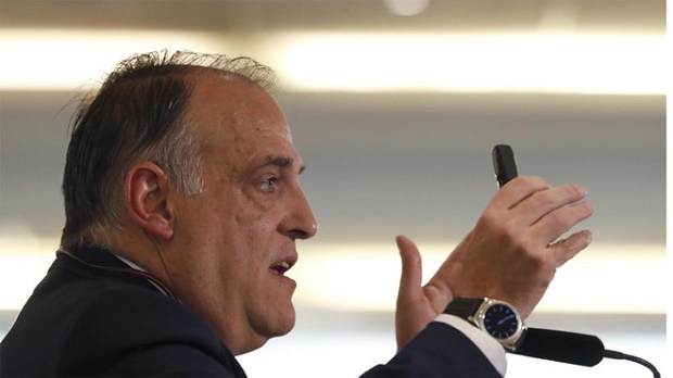 Javier Tebas luôn dành sự ưu ái cho Real Madrid. Ảnh: Sport