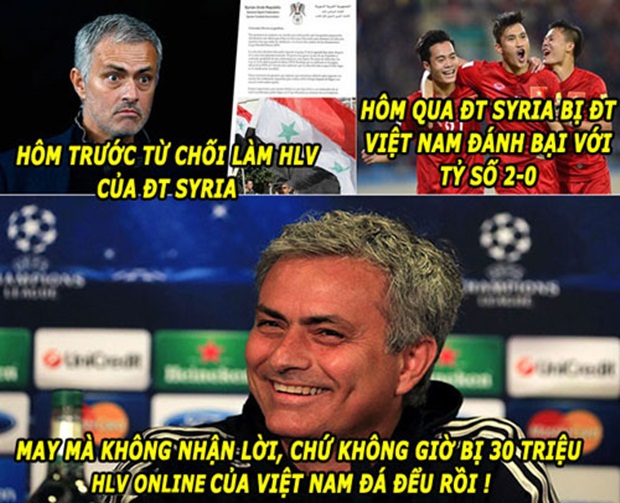 HLV Jose Mourinho khiếp vía khi suýt bị các “anh hùng bàn phím” ở Việt Nam chế giễu. Ảnh: Internet.