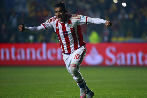 9. Tiền vệ tấn công Derlis Gonzalez (Paraguay, 22 tuổi).