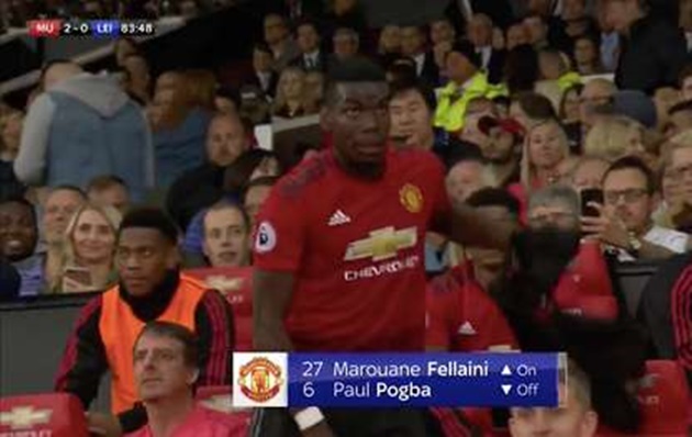 'Đắng lòng' với vẻ mặt của Martial khi Fellaini vào sân thay người - Bóng Đá