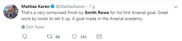 Người hâm mộ Arsenal phát cuồng vì hiện tượng Emile Smith Rowe - Bóng Đá