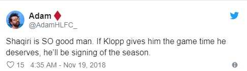 CĐV Liverpool khen Shaqiri vì thắng Bỉ - Bóng Đá