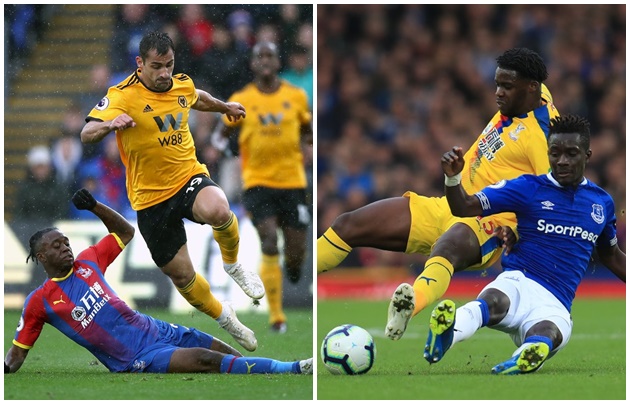 9. Tắc bóng nhiều nhất: Aaron Wan-Bissaka (Crystal Palace) và Idrissa Gueye (Everton) cùng 66 lần.