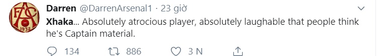 ‘His second name is disaster’, some Arsenal fans slam Xhaka’s display vs Spurs - Bóng Đá