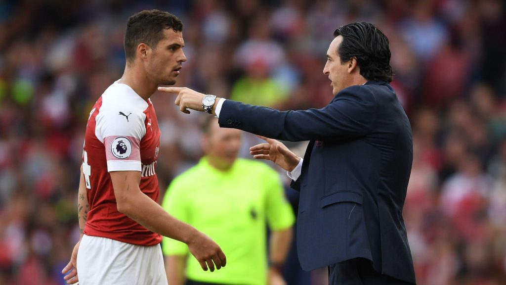 Granit Xhaka may not play for Arsenal again, says Unai Emery - Bóng Đá