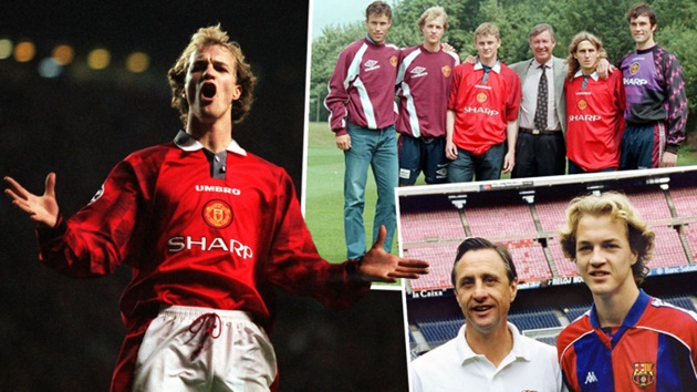 2. Johan Cruyff và Jordi Cruyff. Được gửi gắm rất nhiều kỳ vọng nhưng Jordi đã không thể tái hiện thành công trong sự nghiệp bóng đá của người cha nổi tiếng. Anh từng khoác áo 2 ông lớn là Barcelona và Manchester United, nhưng đều không khẳng định được tài năng.