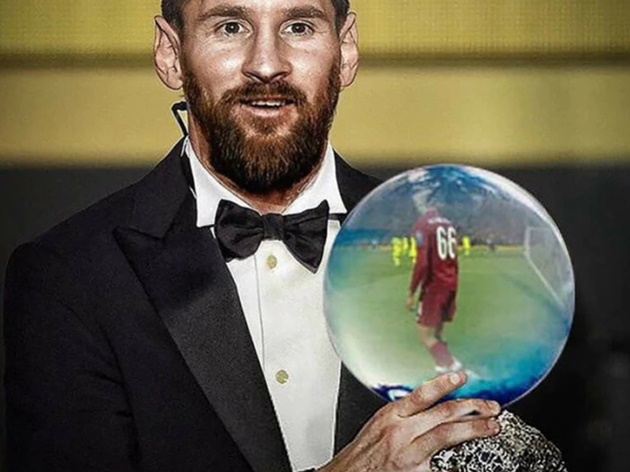 Ảnh chế Messi giành QBV - Bóng Đá
