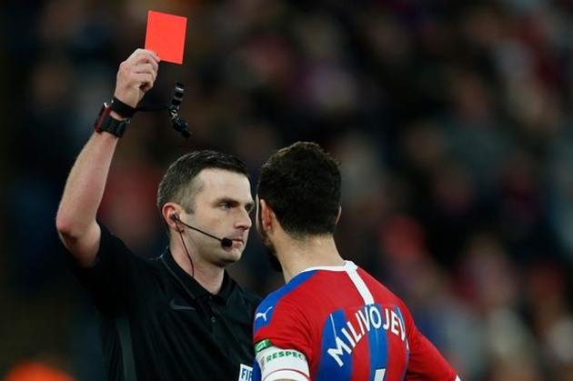 Crystal Palace 0 Derby 1: Rooney’s side stun Eagles as Milivojevic is sent off using pitch-side monitor in VAR first - Bóng Đá