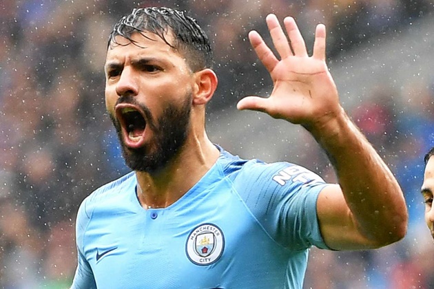 Kane vắng mặt, suất đá cắm rõ ràng là của Sergio Aguero.