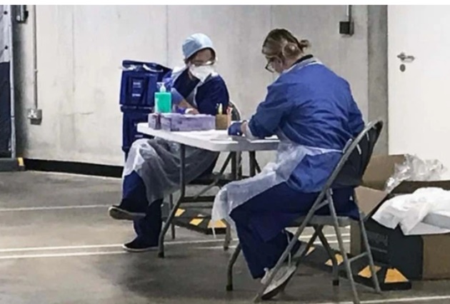 Inside Tottenham Hotspur Stadium’s makeshift coronavirus testing operation where brave nurses test 70 people per day - Bóng Đá